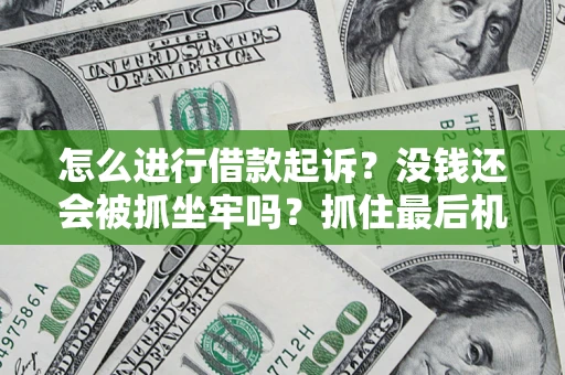 济南怎么进行借款起诉？没钱还会被抓坐牢吗？抓住最后机会！