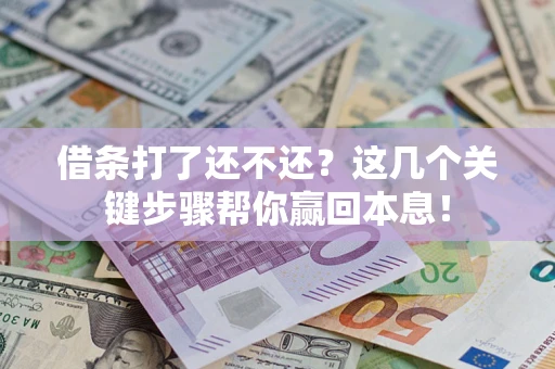 济南借条打了还不还？这几个关键步骤帮你赢回本息！