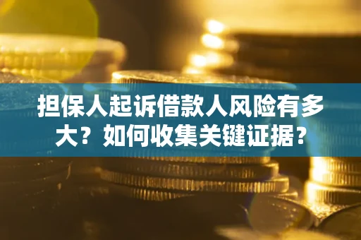 济南担保人起诉借款人风险有多大？如何收集关键证据？