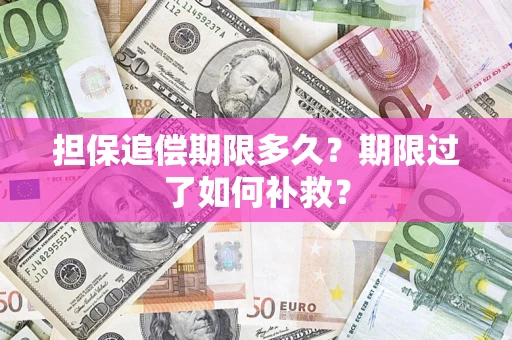 济南担保追偿期限多久？期限过了如何补救？