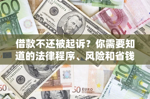 济南借款不还被起诉？你需要知道的法律程序、风险和省钱技巧