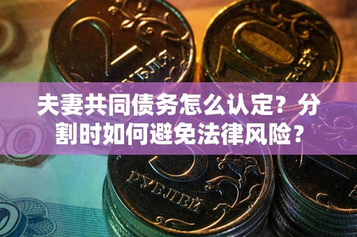 济南夫妻共同债务怎么认定？分割时如何避免法律风险？